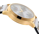 Gucci G Timeless Quartz White Dial White Leather Strap Watch For Women - YA1264109