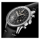 Breitling Navitimer Ref. 806 1959 Re-Edition Black Dial Brown Leather Strap Watch for Men - AB0910371B1X1