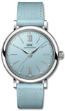 IWC Portofino Automatic Blue Dial Blue Leather Strap Watch for Women - IW357416