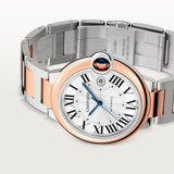 Cartier Ballon Bleu De Cartier Silver Dial Two Tone Steel Strap Watch for Men - W2BB0034