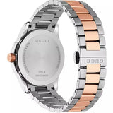 Gucci G Timeless Grey Dial Two Tone Steel Strap Watch For Men - YA126446