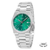 Tissot PRX Quartz Green Dial Silver Steel Strap Watch for Women - T137.210.11.081.00