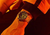 Grey watch on wrist