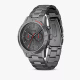 Hugo Boss Allure Chronograph Grey Dial Grey Steel Strap Watch for Men - 1513924