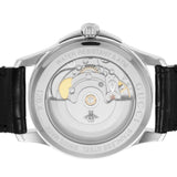 Gucci G Timeless Automatic Silver Dial Black Leather Strap Unisex Watch - YA126468