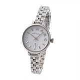 Marc Jacobs Sally White Dial Silver Stainless Steel Watch for Women - MBM8642