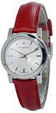 Burberry The City Silver Dial Red Strap Watch for Women - BU9232