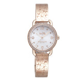 Coach Delancey White Dial Rose Gold Steel Strap Watch for Women - 14502355