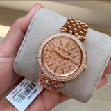 Michael Kors Darci Rose Gold Dial Steel Strap Watch for Women - MK3399