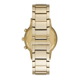 Emporio Armani Renato Chronograph White Dial Gold Steel Strap Watch For Men - AR11332