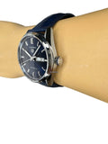 Tag Heuer Carrera Day Date Blue Dial Blue Leather Strap Watch for Men - WBN2012.FC6502