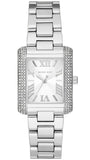 Michael Kors Emery Three-Hand Crystals White Dial Silver Steel Strap Watch for Women - MK4642