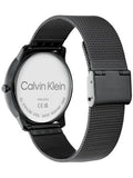 Calvin Klein Minimal Black Dial Black Mesh Bracelet Watch for Men - K3M514B1