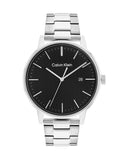 Calvin Klein City Chronograph Black Dial Silver Steel Strap Watch for Men - K2G2G14Y