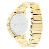 Calvin Klein Dainty White Dial Gold Steel Strap Watch for Women - K7L23546