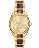 Michael Kors Janelle Quartz Gold Dial Two Tone Steel Strap Watch For Women - MK4730