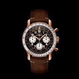 Breitling Navitimer 1959 Edition Black Dial Brown Leather Strap Watch for Men - RB0910371B1X1