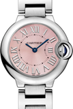 Cartier Ballon Bleu de Cartier Pink Dial Silver Steel Strap Watch for Women - W6920038