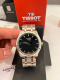 Tissot T Trend Couturier Chronograph Black Dial Silver Steel Strap Watch For Men - T035.410.11.051.00