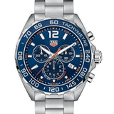 Tag Heuer Formula 1 Quartz Chronograph Blue Dial Silver Steel Strap Watch for Men - CAZ1014.BA0842