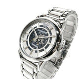 Emporio Armani Meccanico Automatic Silver Dial Silver Steel Strap Watch for Men - AR60006