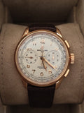 Breitling Premier B09 Chronograph 40 White Dial Brown Leather Strap Watch for Men - RB0930371G1P1