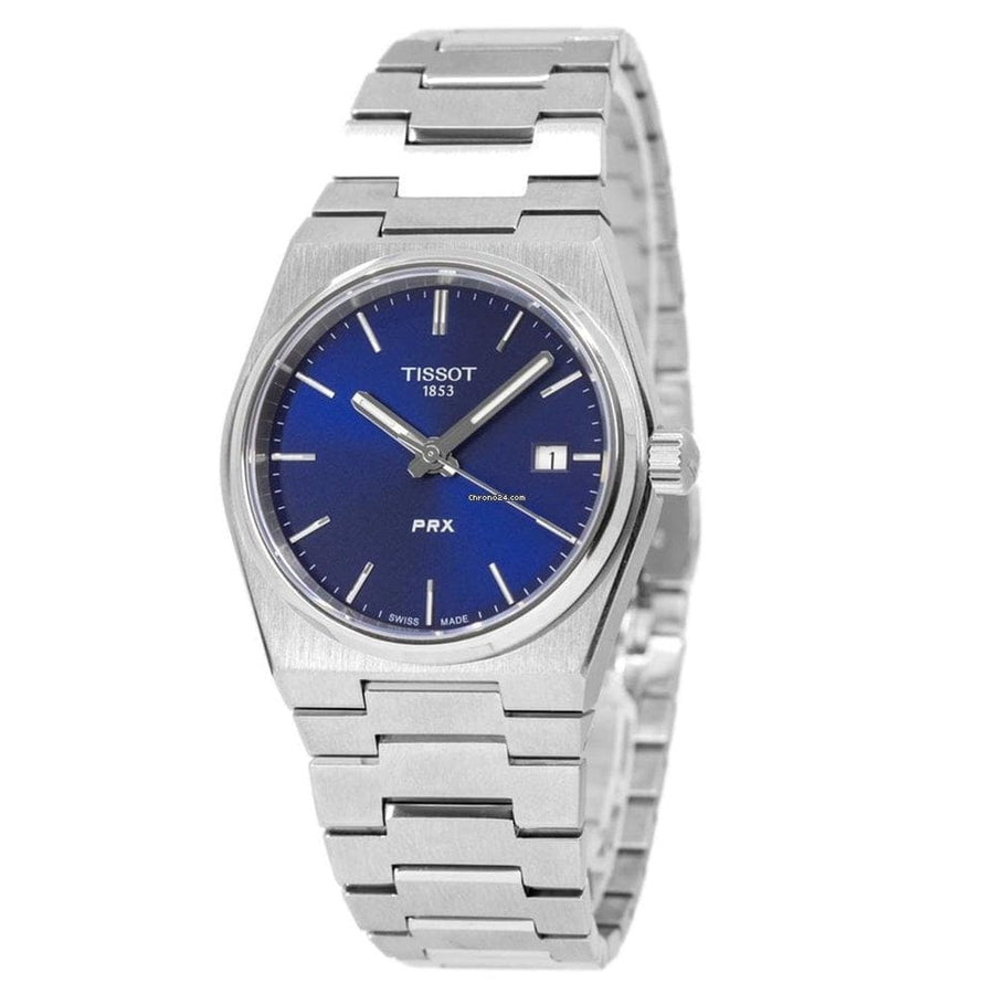 Tissot PRX Blue Dial Silver Steel Strap Watch For Men - T137.210.11.041.00