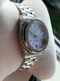 Gucci Dive Diamonds Mother of Pearl Dial Silver Steel Strap Watch For Women - YA136406