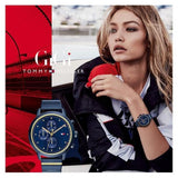 Tommy Hilfiger Blake Blue Dial Blue Steel Strap Watch for Women - 1781893