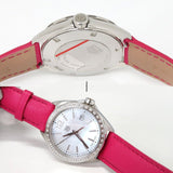 Tag Heuer Formula 1 Quartz 35mm Mother of Pearl Dial Pink Leather Strap Watch for Women - WBJ131A.FC8252