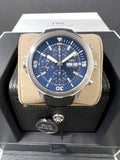 IWC Aquatimer Automatic Chronograph 44mm Blue Dial Black Rubber Strap Watch for Men - IW376805