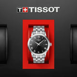 Tissot Classic Dream Black Dial Silver Steel Strap Watch For Men - T129.410.11.053.00