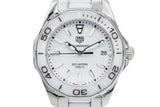 Tag Heuer Aquaracer Quartz 35mm White Dial Two Tone Steel Strap Watch Women - WAY131B.BA0914