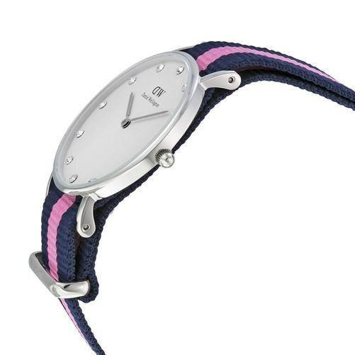 Daniel Wellington Classy Winchester White Dial Two Tone NATO Strap Watch For Women - DW00100081