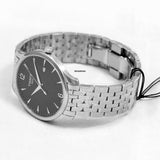 Tissot T Classic Tradition Black Dial Silver Mesh Bracelet Watch For Men - T063.610.11.057.00