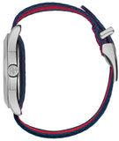 Gucci G Timless Le Marche Des Merveilles Blue & Red Dial Blue & Red Nylon Strap Unisex Watch  - YA126495