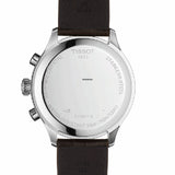 Tissot T Sport Chrono XL Classic Silver Dial Brown Leather Strap Watch For Men - T116.617.16.037.00