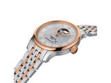 Tissot Tradition Powermatic 80 Open Heart Silver Dial Two Tone Steel Strap Watch For Men - T063.907.22.038.01