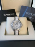 Tag Heuer Aquaracer Quartz 35mm White Dial Two Tone Steel Strap Watch Women - WAY131B.BA0914