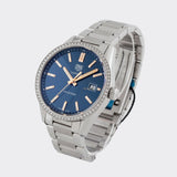 Tag Heuer Carrera Quartz 39mm Diamonds Blue Dial Silver Steel Strap Watch for Women - WAR1114.BA0601