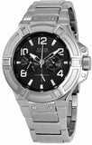 Guess Rigor Quartz Black Dial Silver Steel Strap Watch For Men - W0218G2