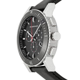 Burberry The City Black Dial Black Leather Strap Watch for Men - BU9382