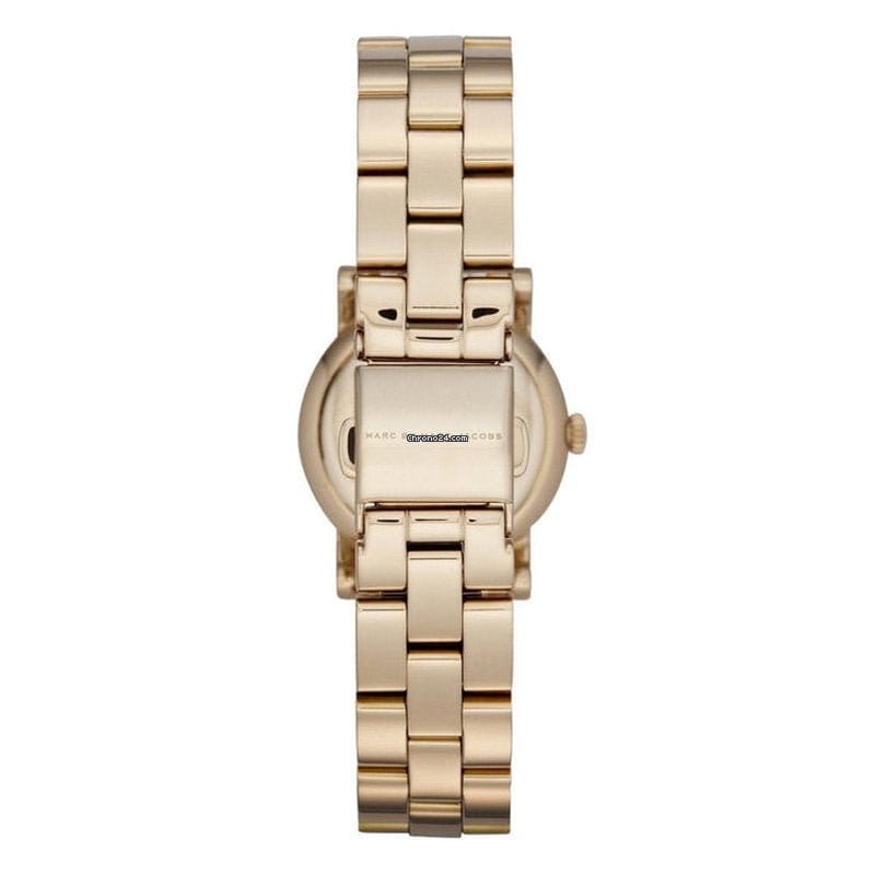 Marc Jacobs Amy Dexter Gold Dial Gold Steel Strap Watch for Women - MBM3218