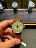 Breitling Premier B09 Chronograph 40 Green Dial Brown Leather Strap Watch for Men - AB0930D31L1P1