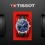 Tissot Chrono XL Classic Blue Dial Brown Leather Strap Watch For Men - T116.617.16.047.00