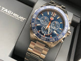 Tag Heuer Formula 1 Quartz Chronograph Blue Dial Silver Steel Strap Watch for Men - CAZ1014.BA0842