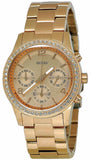 Guess Mini Spectrum Quartz Rose Gold Dial Rose Gold Steel Strap Watch For Women - W0122L3