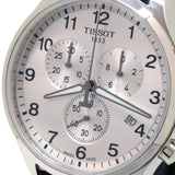 Tissot T Sport Chrono XL Classic Silver Dial Brown Leather Strap Watch For Men - T116.617.16.037.00