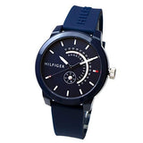 Tommy Hilfiger Denim Quartz Blue Dial Blue Rubber Strap Watch for Men - 1791482