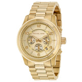 Michael Kors Runway Gold Dial Gold Steel Strap  Watch for Men - MK8077